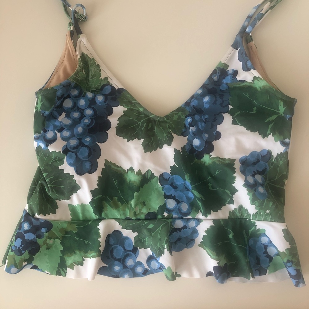 Kortni Jeane Scoop Back Top grape print